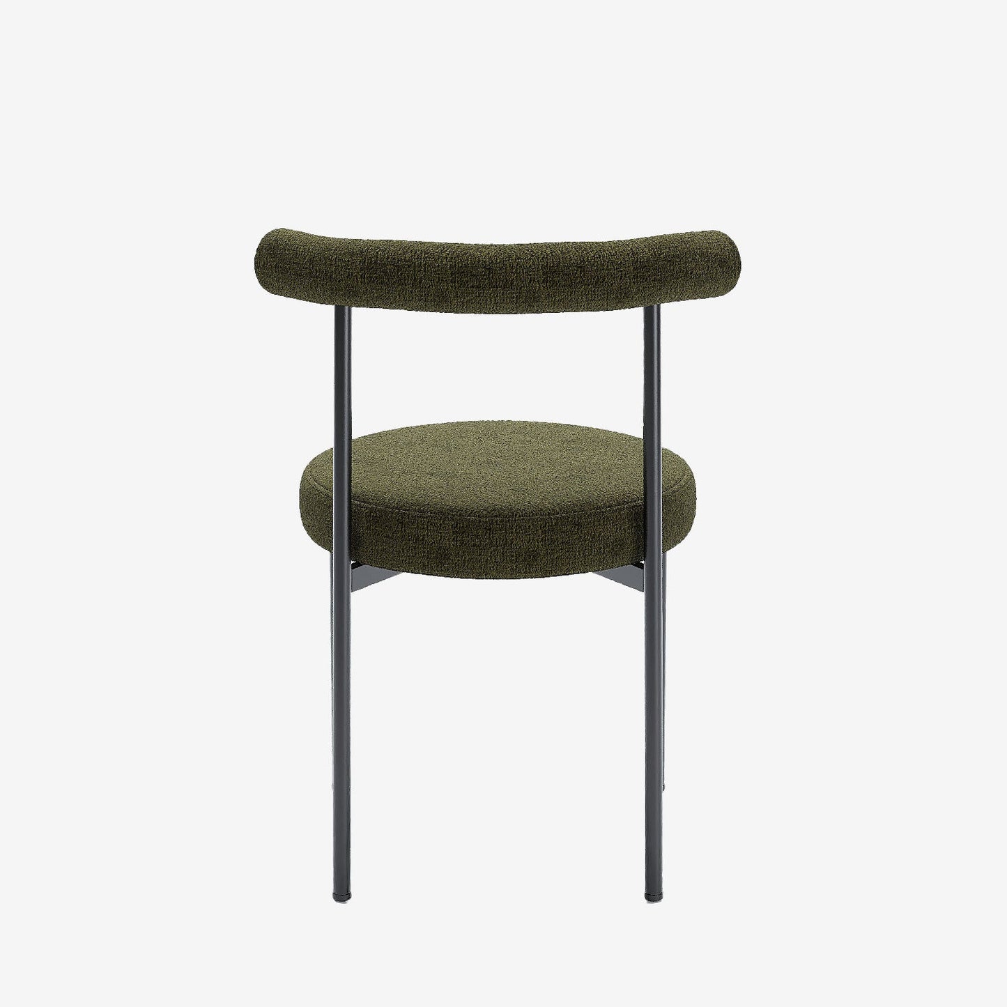 Lot de 2 chaises de salle à manger design moderne, velours vert Julia