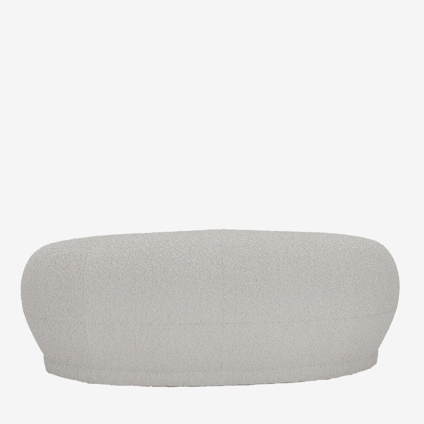 Canapé blanc tissu bouclette Bianca