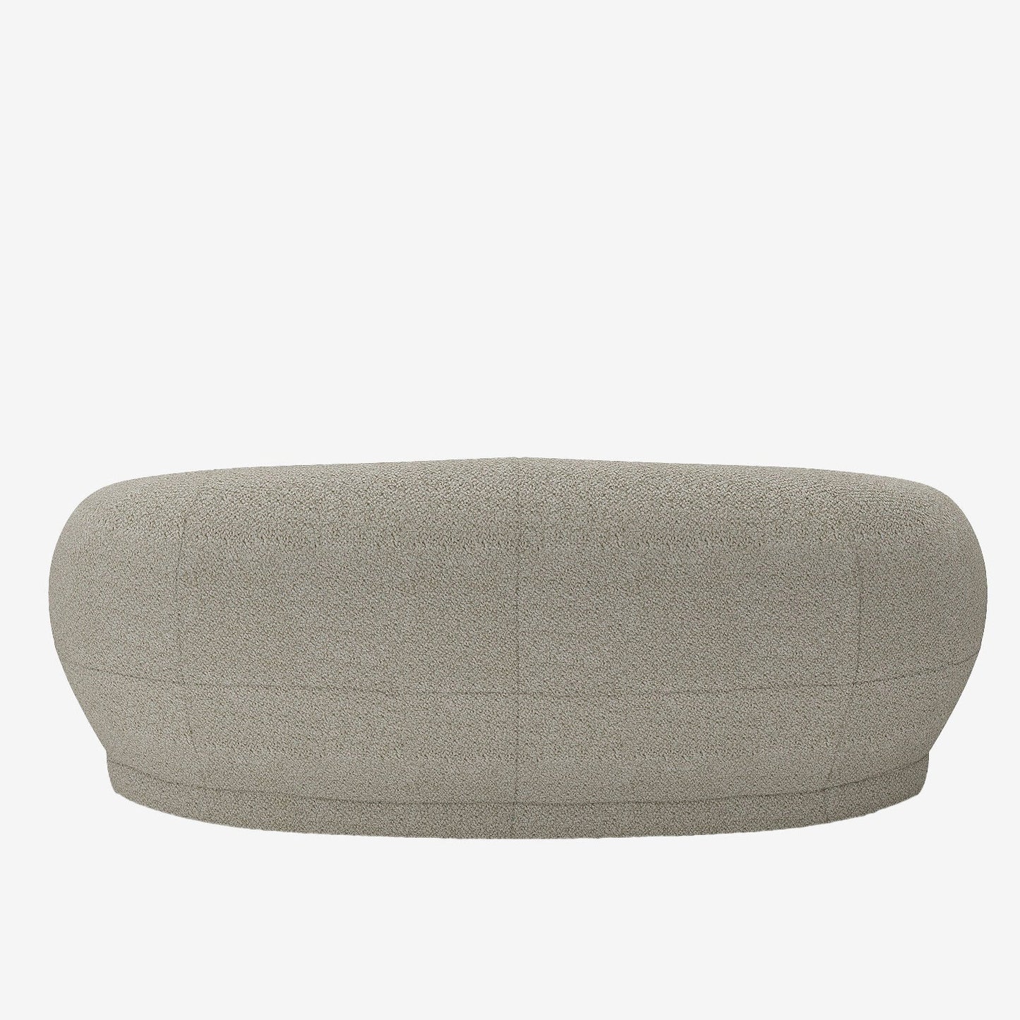 Canapé 3-4 places en tissu bouclette beige Bianca