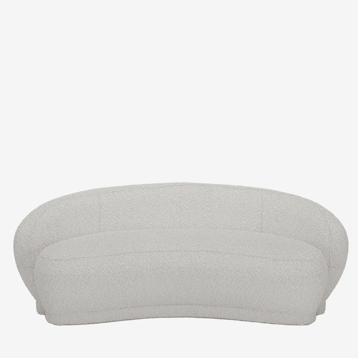 Canapé blanc tissu bouclette Bianca
