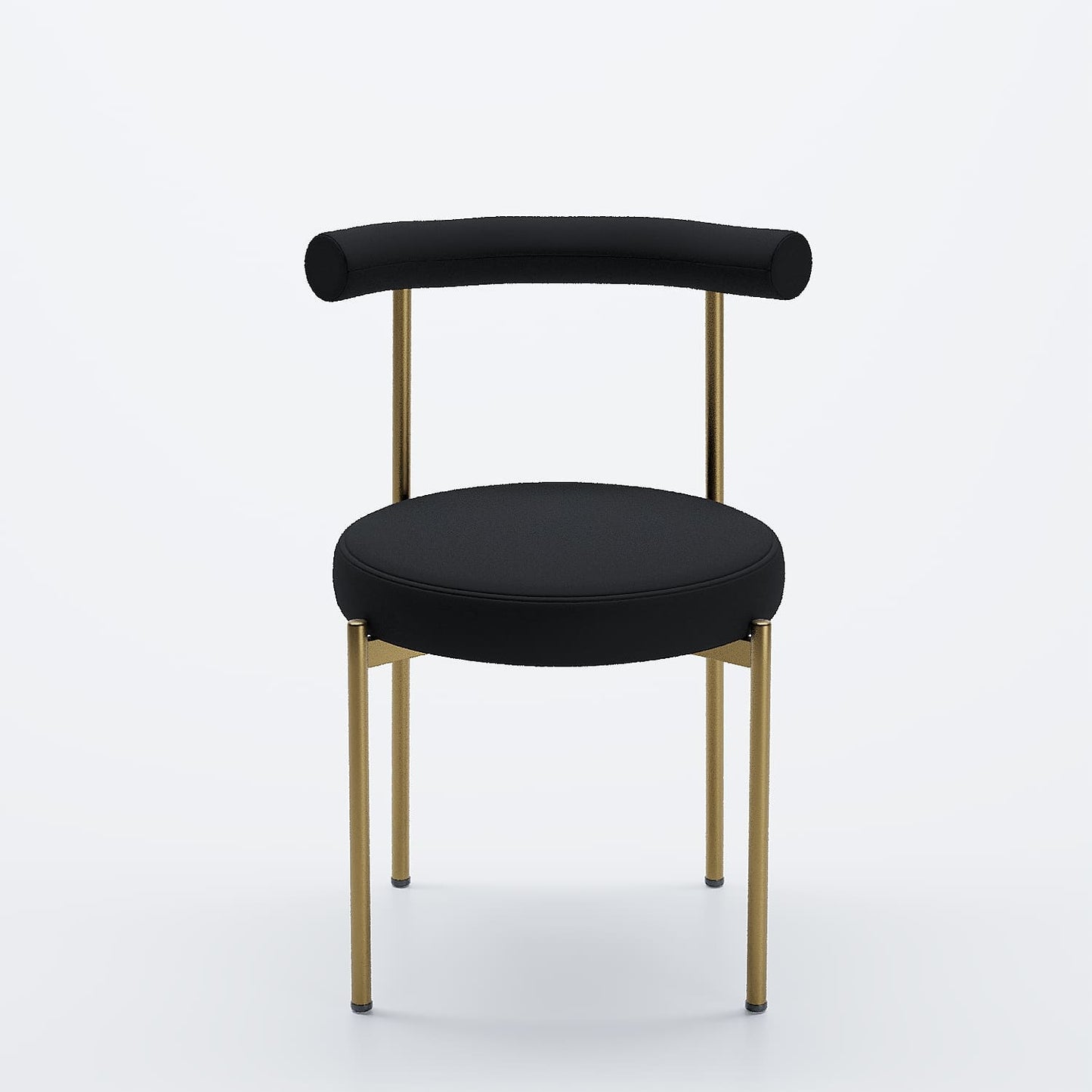 Lot de 2 chaises de table velours noir