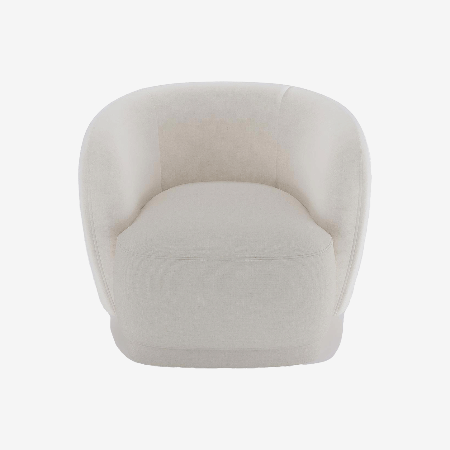 Fauteuil en tissu beige Victoria