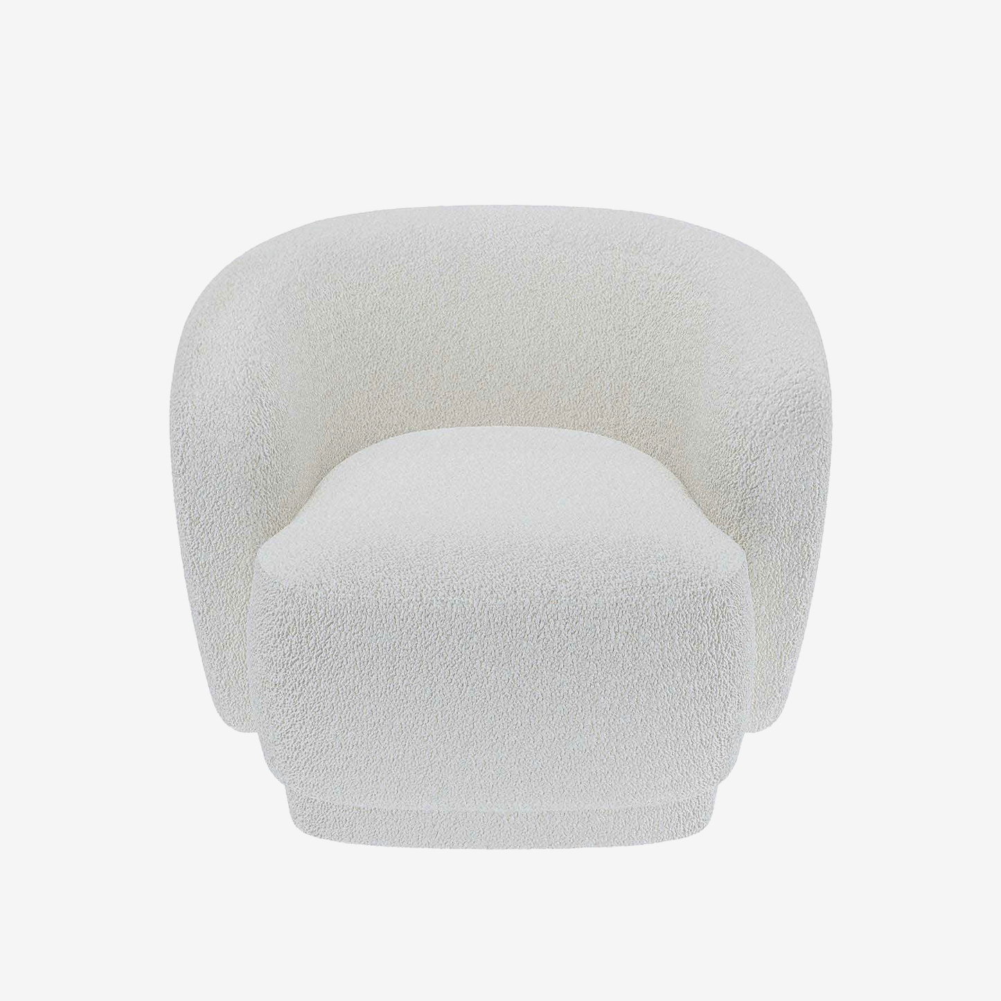 Fauteuil bouclette blanc Victoria