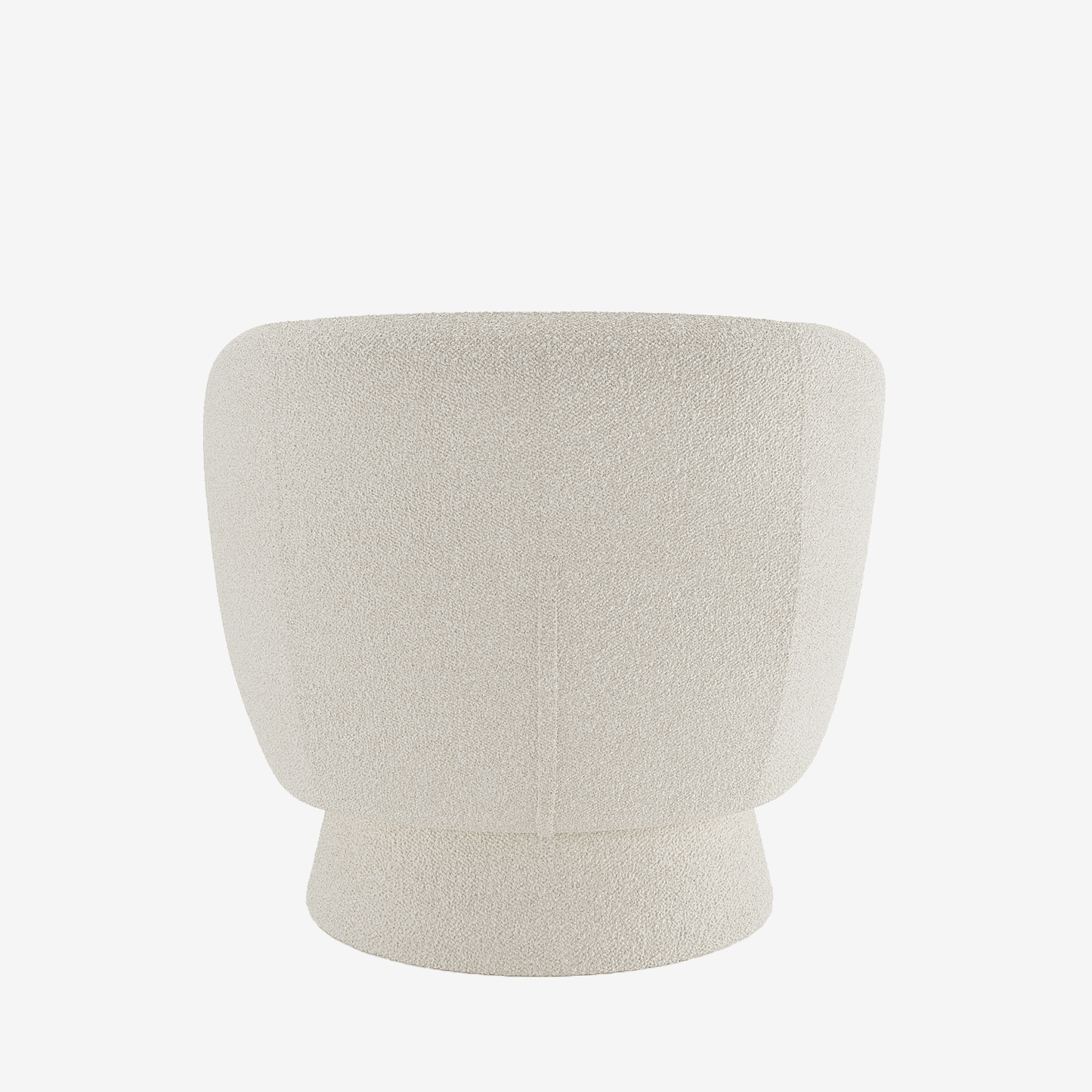 Fauteuil bouclette pivotant couleur crème Salma