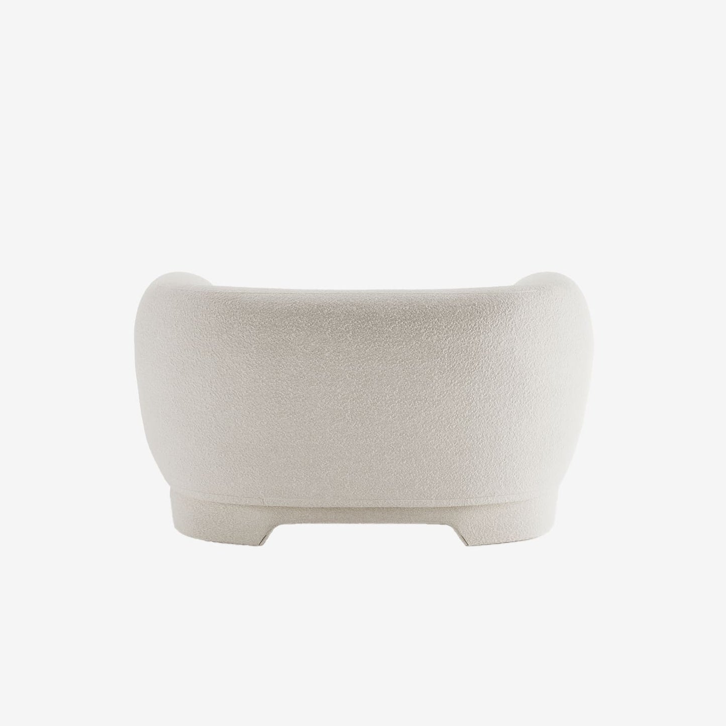 Causeuse Albano - Fauteuil 1,5 place bouclé crème