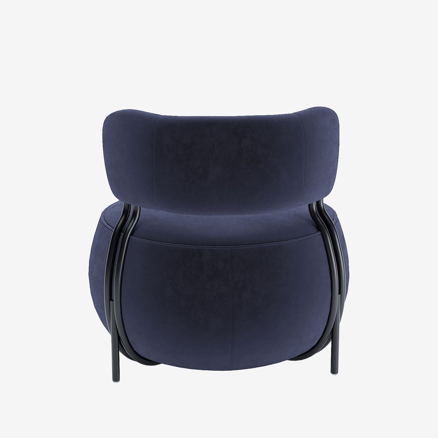 Fauteuil rond en velours