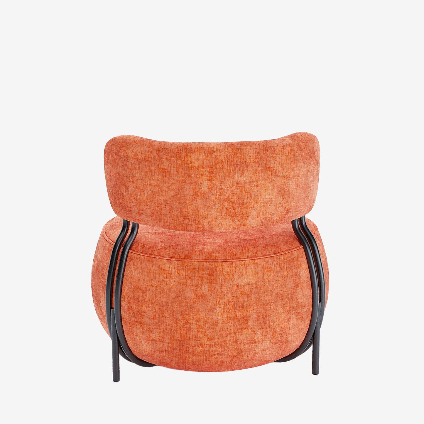 Fauteuil rond en velours