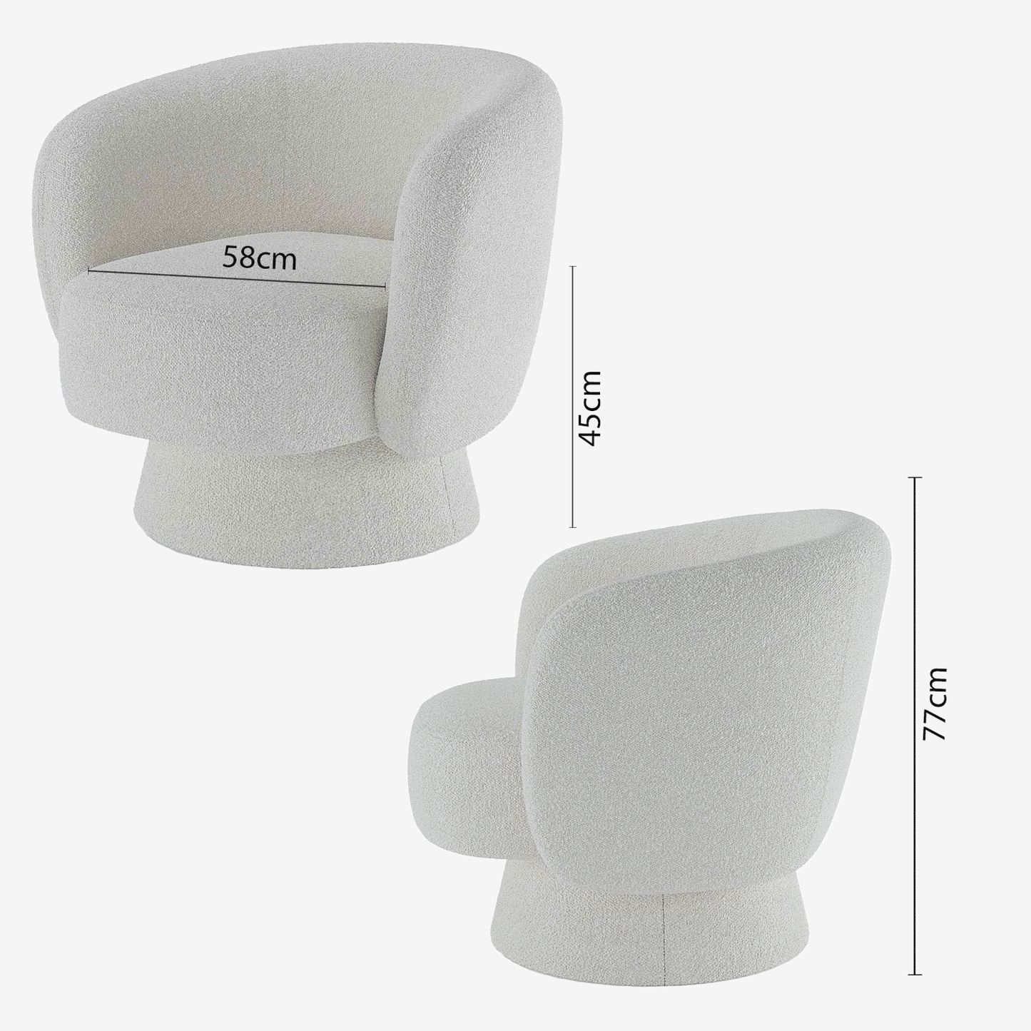 Fauteuil bouclette
