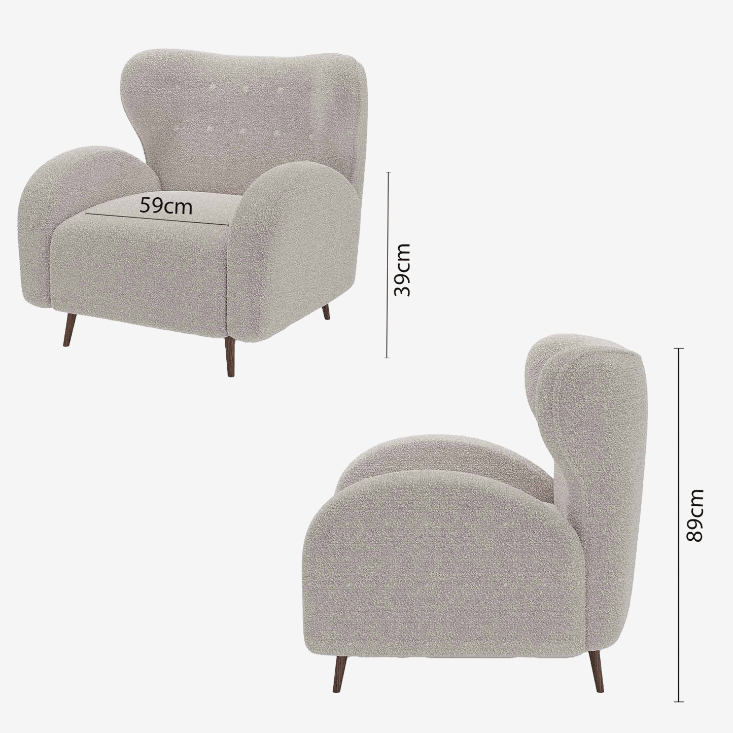 Fauteuil bouclette