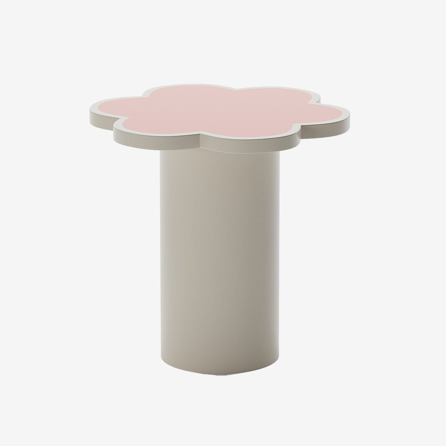 Table d'appoint fleur coloris rose Flora