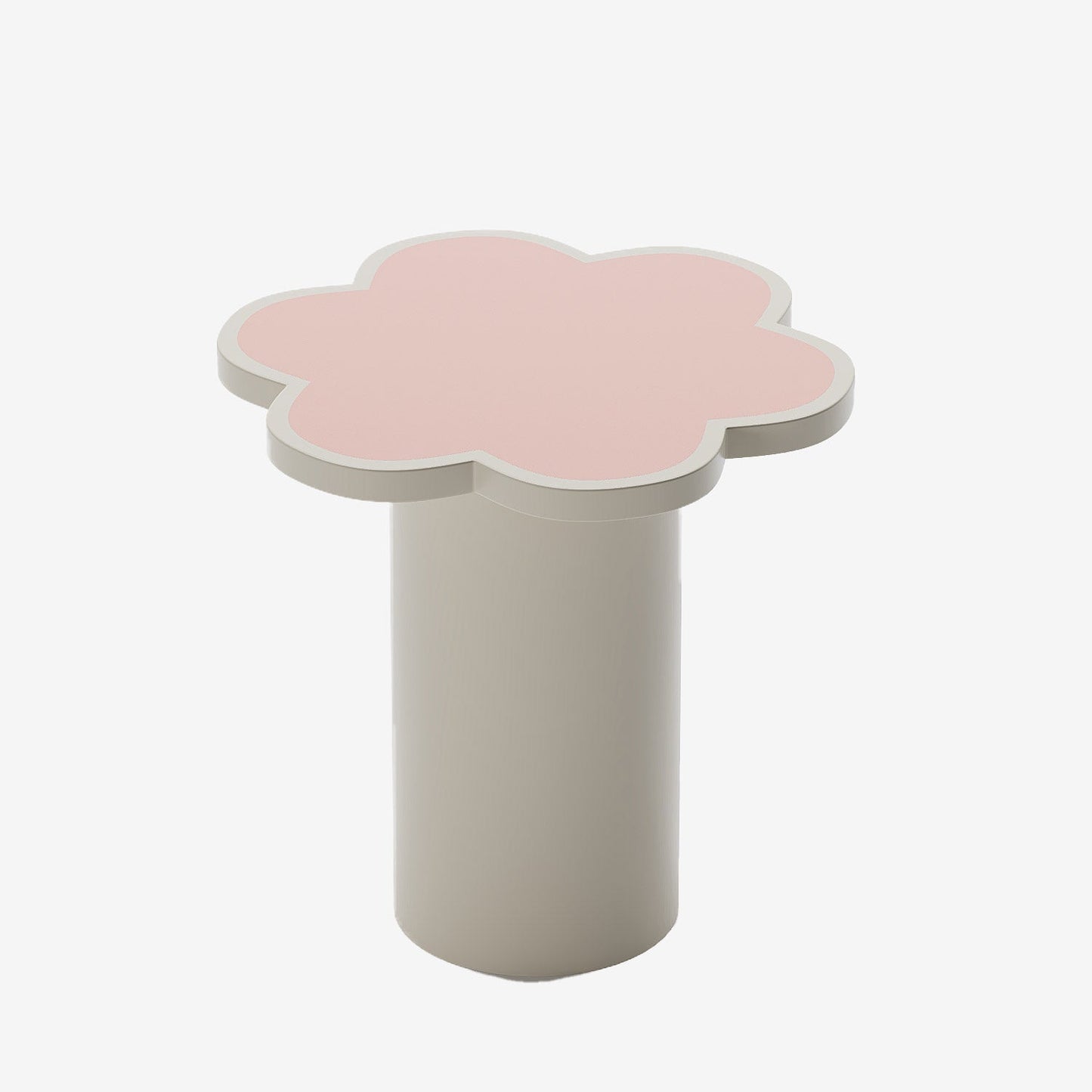 Table d'appoint fleur coloris rose Flora