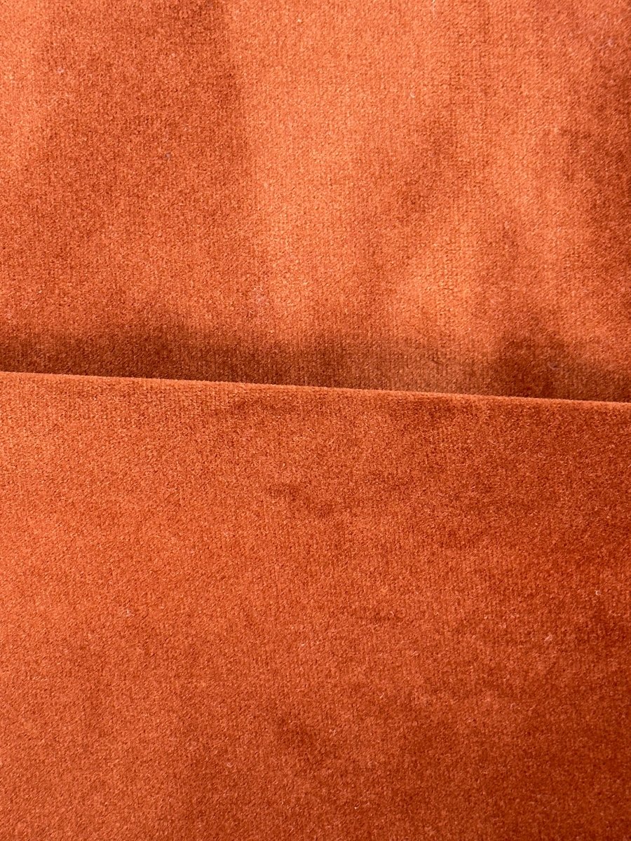 Chauffeuse d'angle pour canapé modulable en velours ocre Hélène