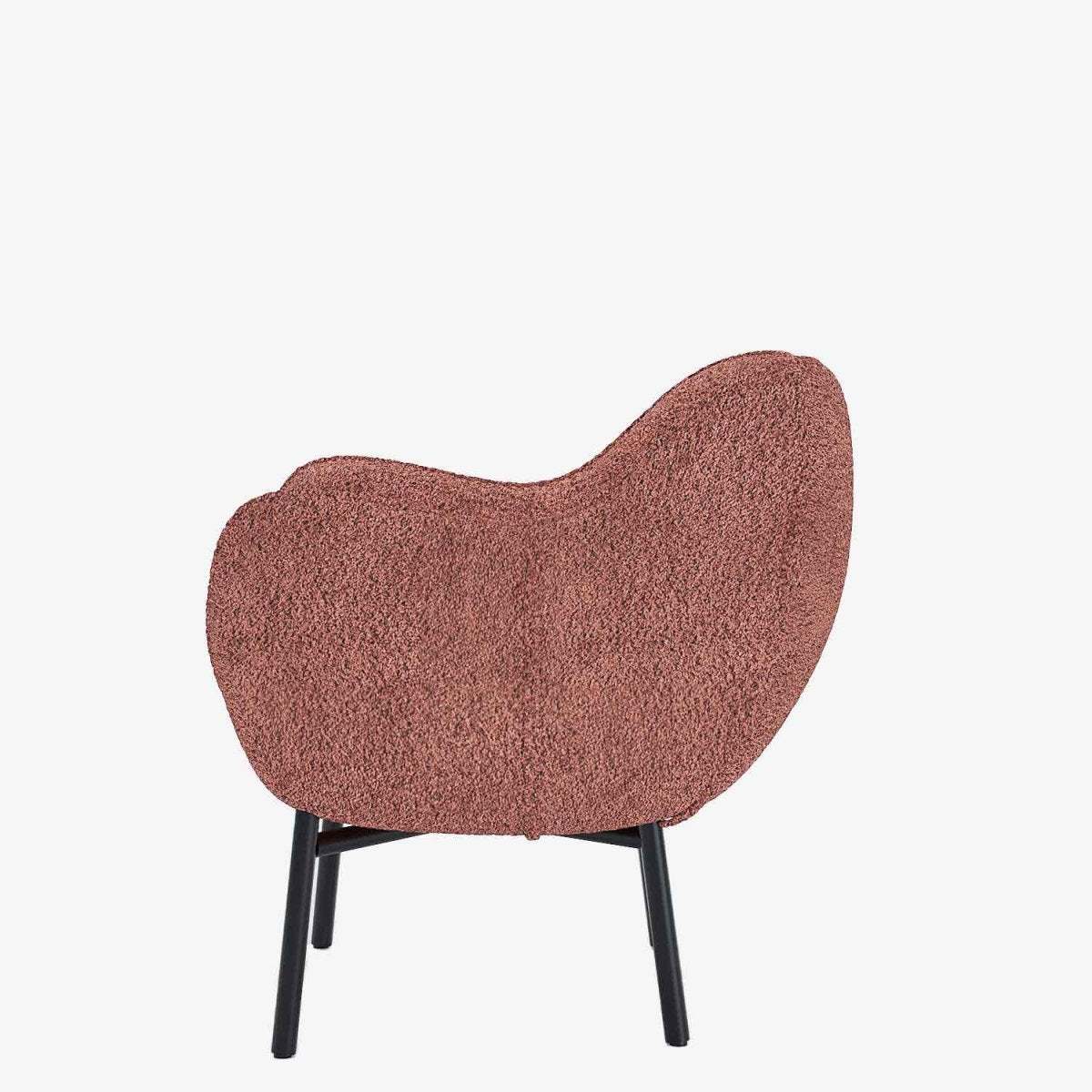 Fauteuil bouclette rose