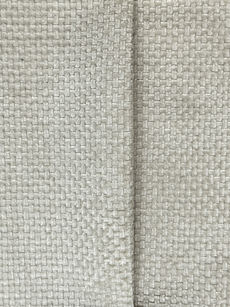 Fauteuil design tissu chenille blanc Pablo