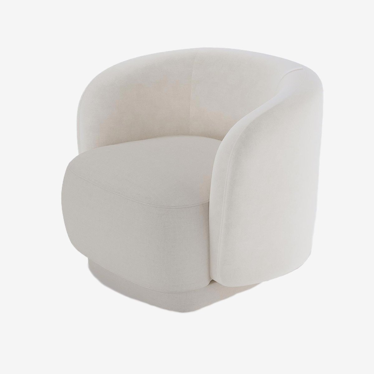 Fauteuil en tissu beige Victoria