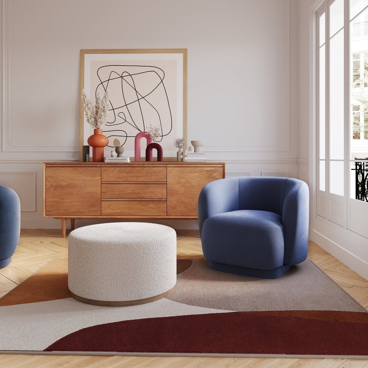 Fauteuil en velours