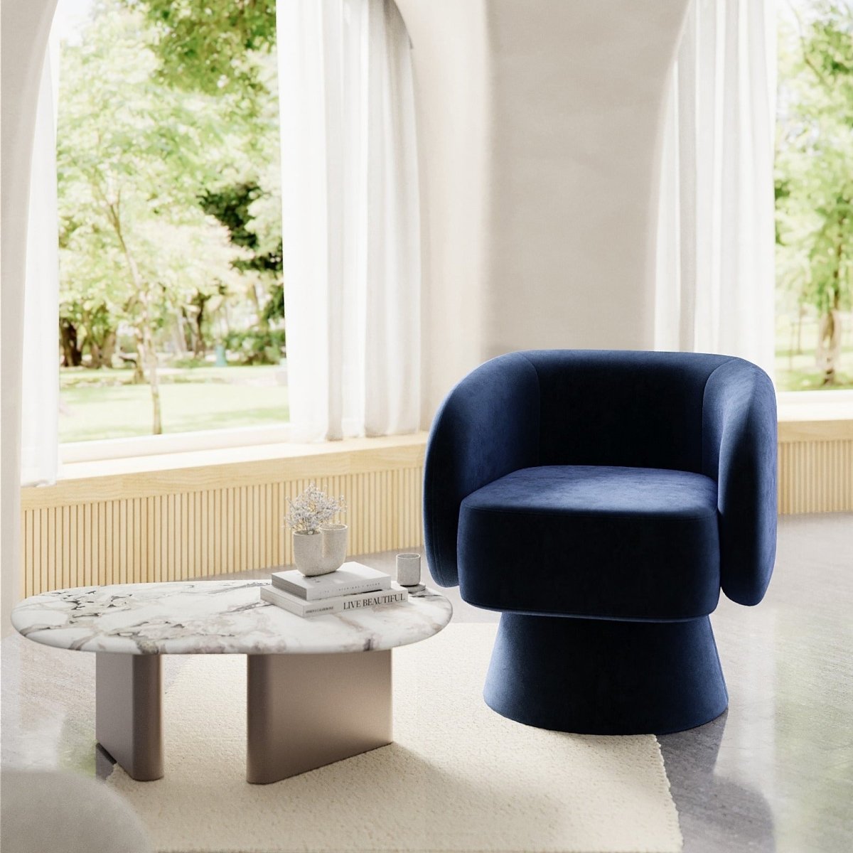 Fauteuil velours