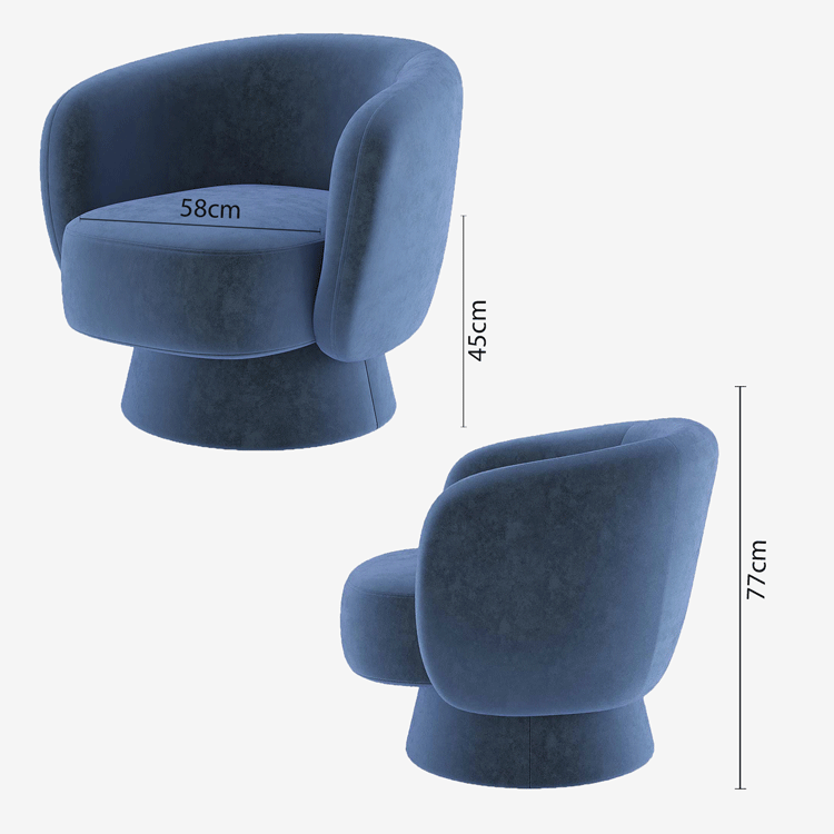 Fauteuil velours