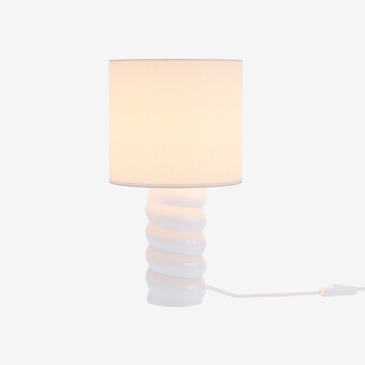 Lampe à poser en céramique et tissu Montaigne