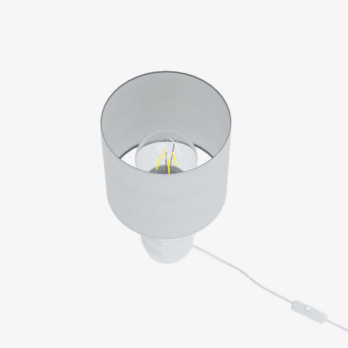 Lampe à poser en céramique et tissu Montaigne