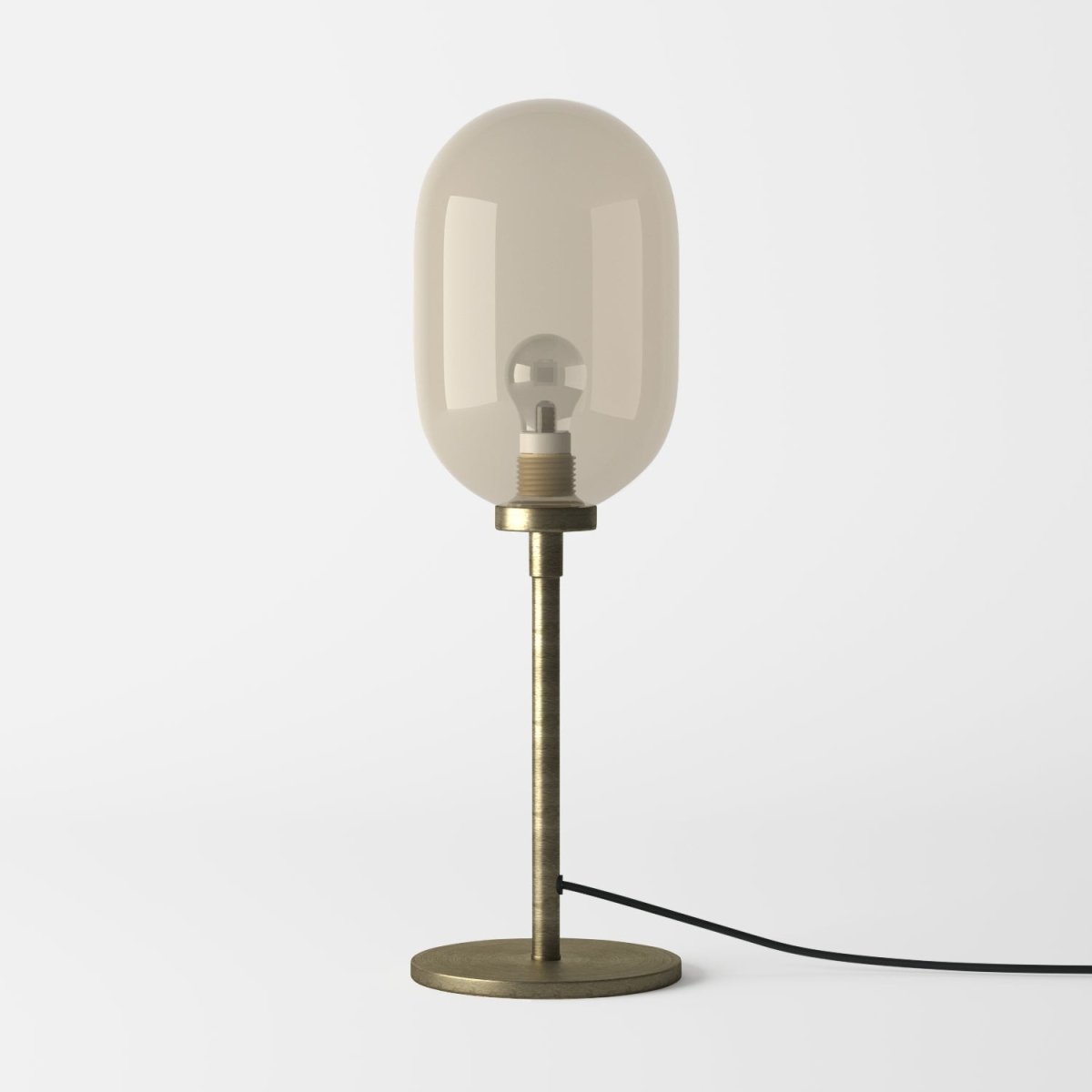 Lampe à poser en métal doré