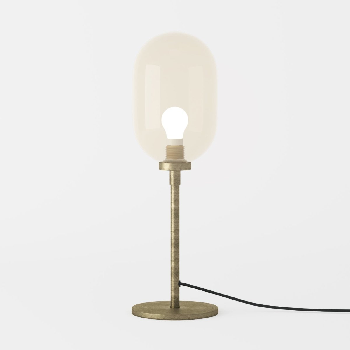 Lampe à poser en métal doré