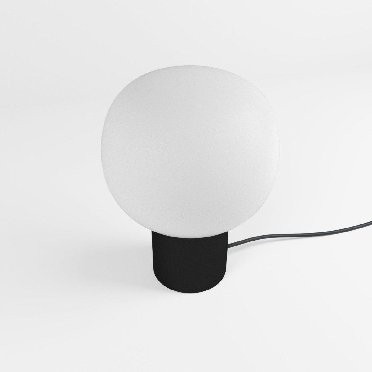 Lampe à poser vintage en métal noir
