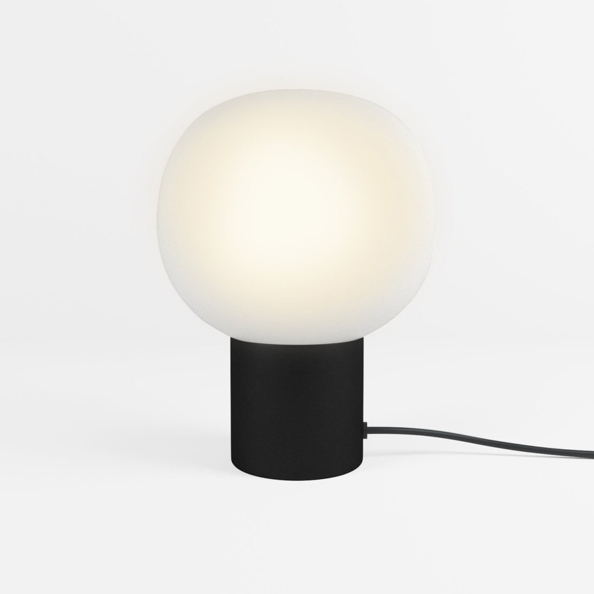 Lampe à poser vintage en métal noir