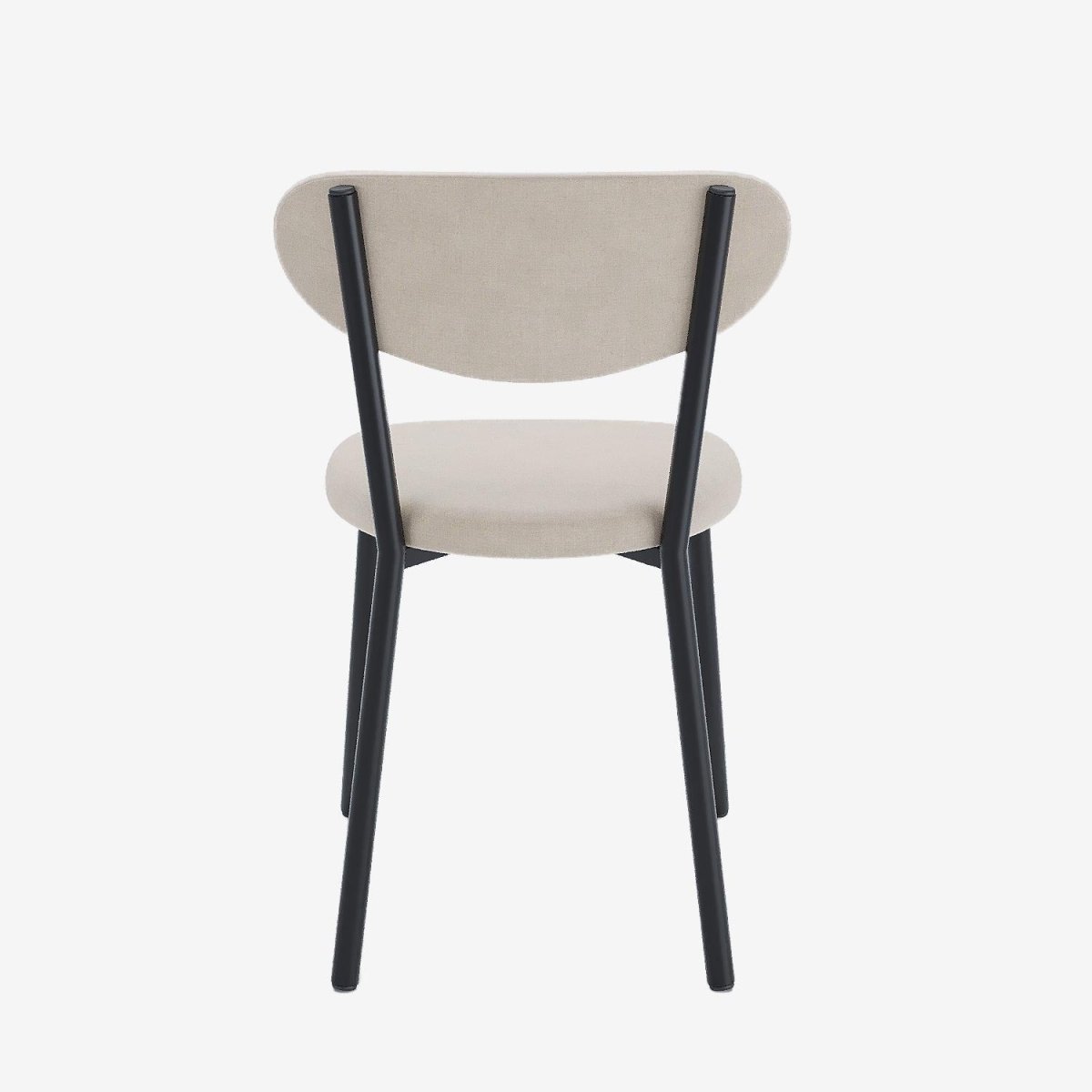 Lot de 2 chaises pied métal noir