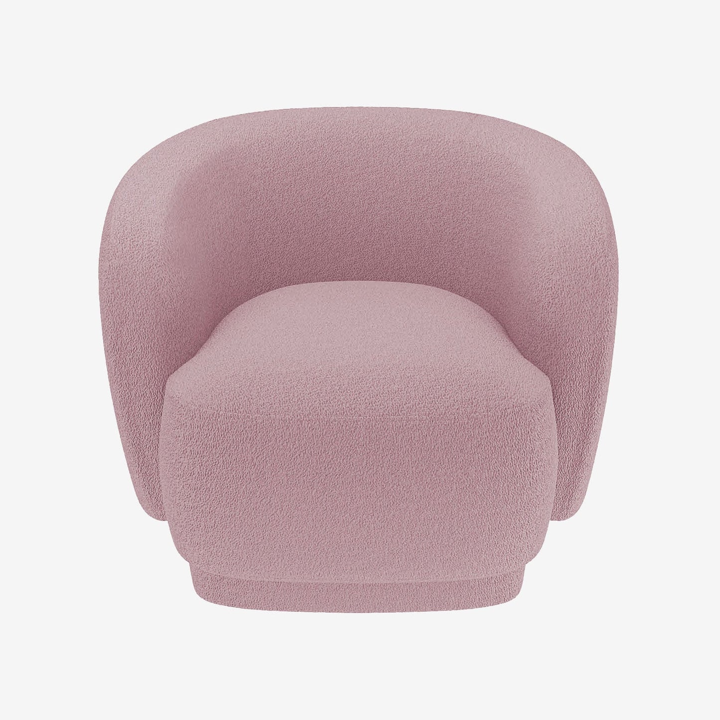 Fauteuil bouclette couleur rose Victoria