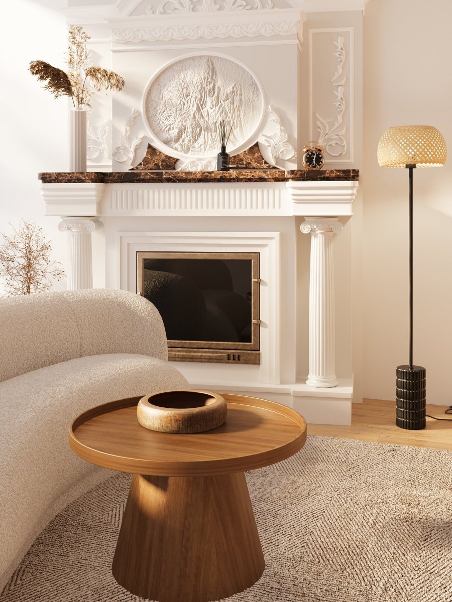 Table d'appoint ronde en bois