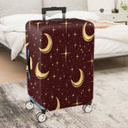 1-Piece Crescent Moon Starry Night Cosmic Space Astronomy  Suitcase Luggage Cover, Stretch Protective Sleeve