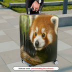 1-Piece Woodland Animal Red Panda Cute Nature Wildlife Forest  Suitcase Luggage Cover, Stretch Protective Sleeve