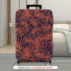 1-Piece Abstract Botanical Tropical Nature Floral Chic  Suitcase Luggage Cover, Stretch Protective Sleeve