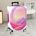 1-Piece Sunrise Mountain Landscape Pastel Scenic Artistic Colorful  Suitcase Luggage Cover, Stretch Protective Sleeve