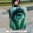 1-Piece Eye Forest Landscape Nature Art Creative  Suitcase Luggage Cover, Stretch Protective Sleeve