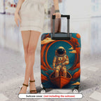 1-Piece Space Astronaut Cosmic Adventure Galaxy Art  Suitcase Luggage Cover, Stretch Protective Sleeve