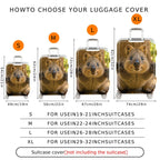 1-Piece Quokka Animal Nature Cuteness Forest Joy  Suitcase Luggage Cover, Stretch Protective Sleeve