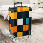1-Piece Geometric Colorful Abstract Modern Artistic Vibrant  Suitcase Luggage Cover, Stretch Protective Sleeve