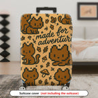 1-Piece Adventure Cat Nature Fun Playful  Suitcase Luggage Cover, Stretch Protective Sleeve
