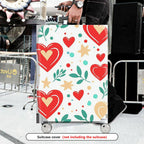 1-Piece Heart Leaf Star Dot Geometric Romantic  Suitcase Luggage Cover, Stretch Protective Sleeve