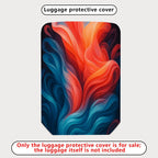 1-Piece Abstract Vibrant Colorful Artistic Modern Stylish  Suitcase Luggage Cover, Stretch Protective Sleeve