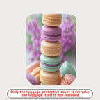 1-Piece Colorful Macaron Floral Pastel Art  Suitcase Luggage Cover, Stretch Protective Sleeve
