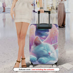 1-Piece Angel Cat Galaxy Dream Wing Star  Suitcase Luggage Cover, Stretch Protective Sleeve