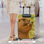 1-Piece Brown Animal Nature Wildlife Cute Prairie Dog  Suitcase Luggage Cover, Stretch Protective Sleeve