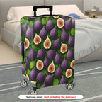 1-Piece Fig Leaf Fruit Nature Travel Holiday  Suitcase Luggage Cover, Stretch Protective Sleeve