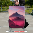 1-Piece Mountain Sunset Landscape Scenic Artistic Vibrant  Suitcase Luggage Cover, Stretch Protective Sleeve