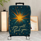 1-Piece Joyful Starburst Inspirational Cosmic Positive Quote Galaxy  Suitcase Luggage Cover, Stretch Protective Sleeve
