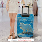 1-Piece Arctic Animals Ocean Landscape Wildlife Icebergs Winter  Suitcase Luggage Cover, Stretch Protective Sleeve