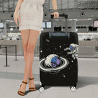 1-Piece Astronaut Planet Space Galaxy Cosmic  Suitcase Luggage Cover, Stretch Protective Sleeve
